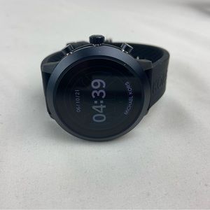 Michael Kors Women's Black Silicone Smartwatch MKT5072